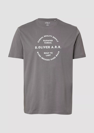 Ανδρικό t-shirt S.OLIVER 2167585 GREY SS25
