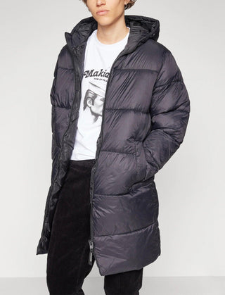 Ανδρικό μπουφάν JJTOBY LONG PUFFER JACK & JONES 12236052 Black W 23/24