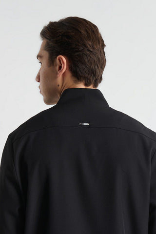 Ανδρικό σακάκι με κοντό μανίκι P/COC P-2221 BLACK SS26