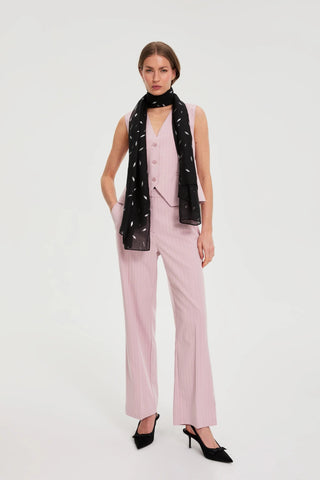 Γυναικεία παντελόνα MOODO L-SP-4917 DUSTY PINK SS26