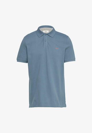 Ανδρική μπλούζα polo κοντομάνικη S.OLIVER 2167801 LIGHT BLUE SS25