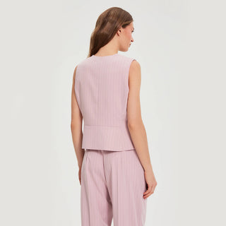 Γυναικείο γιλέκο MOODO L-KA-4924 DUSTY PINK SS26
