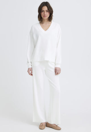 Γυναικείο φούτερ FRAURORA FRANSA 20617552 WHITE SS26
