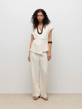 Γυναικείο γιλέκο AWVANNAH V-NECK MIDI WAISTCOAT Vero Moda 10339490 Birch SS26