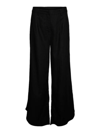Γυναικεία παντελόνα λινή VMFIA HW PANTS VERO MODA 10290353 Black S23