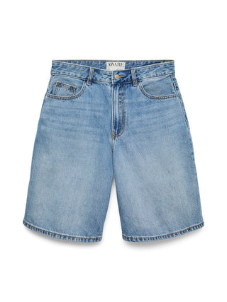 Γυναικείο σορτς AWSAGE HR BERMUDA SHORTS VERO MODA 10328836 LIGHT BLUE DENIM SS26