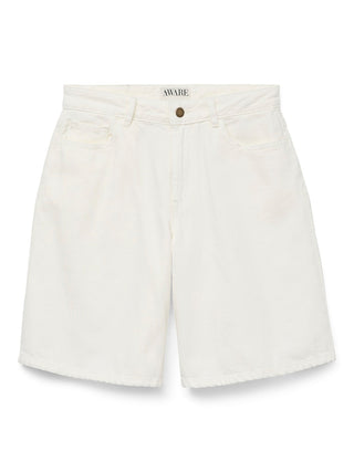 Γυναικείο σορτς denim VMSAGE HR BERMUDA ECRU SHORTS VMA Vero Moda 10329124 Ecru SS25