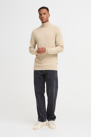 Ανδρικό πλεκτό πουλόβερ ζιβάγκο BHDAN rollneck BLEND 20718564 BEIGE W25/26