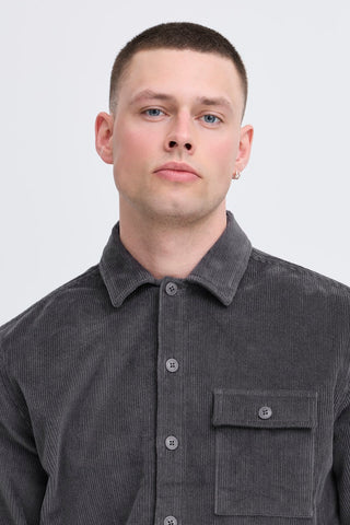 Ανδρικό πουκάμισο κοτλέ BHDICH Shirt BLEND 20718553 ΓΚΡΙ W25/26