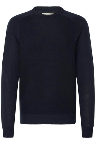 Ανδρικό πλεκτό πουλόβερ BHDANIEL CREWNECK BLEND 20718567 ΜΠΛΕ W25/26