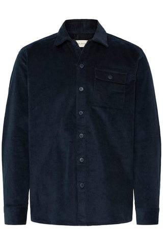 Ανδρικό πουκάμισο κοτλέ BHDICH Shirt BLEND 20718553 ΜΠΛΕ W25/26