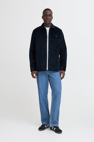 Ανδρικό πουκάμισο κοτλέ BHDICH Shirt BLEND 20718553 ΜΠΛΕ W25/26