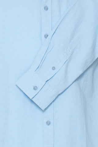 Ανδρικό πουκάμισο BHBOBBY LINEN L/S BLEND 20720211 AIRY BLUE SS26