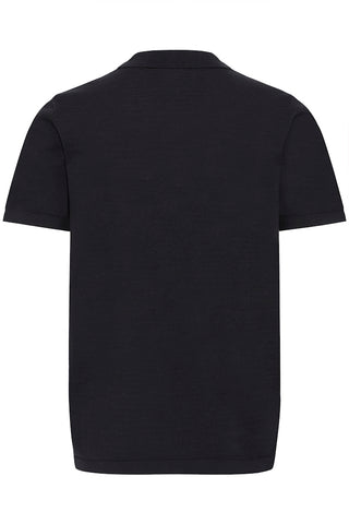 Ανδρική μπλούζα polo κοντομάνικη BHBRAY KNIT POLO SPLIT NECK BLEND 20720236 BLACK SS26