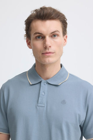 Ανδρική μπλούζα polo κοντομάνικη BHEDIN POLO S/S BLEND 20720425 FADED DENIM SS26