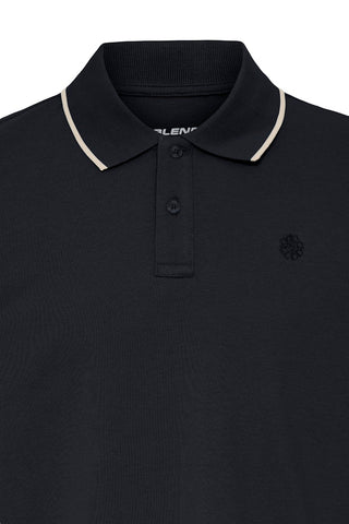 Ανδρική μπλούζα polo κοντομάνικη BHEDIN POLO S/S BLEND 20720425 BLACK SS26