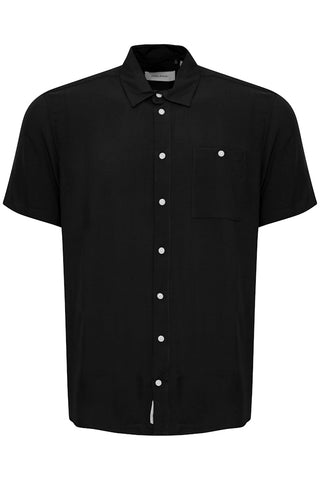 Ανδρικό πουκάμισο κοντομάνικο BHELLIOT SHIRT BLEND 20716363 BLACK SS26