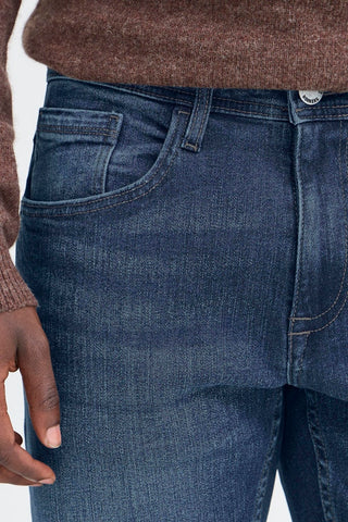 Ανδρικό τζιν BHTWISTER SLM/REG 8690 BLEND 20718690 DARK BLUE W25/26