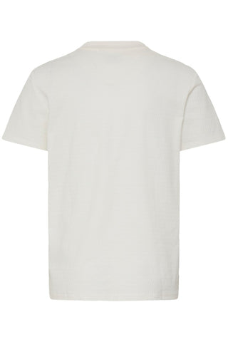 Ανδρική μπλούζα polo κοντομάνικη BHESKILD POLO S/S BLEND 20720420 SNOW WHITE SS26