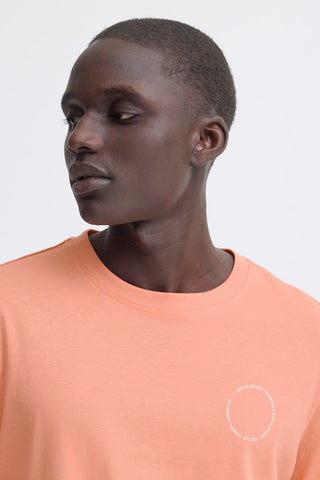 Ανδρικό t-shirt BHKAIN BACKPRINT S/S TEE BLEND 20720347 BURNT CORAL SS26