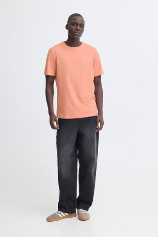 Ανδρικό t-shirt BHKAIN BACKPRINT S/S TEE BLEND 20720347 BURNT CORAL SS26