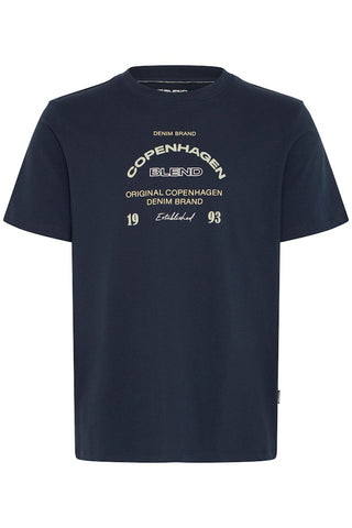 Ανδρικό t-shirt BHKORNELI LOGO S/S TEE BLEND 20720351 BLUE SS26