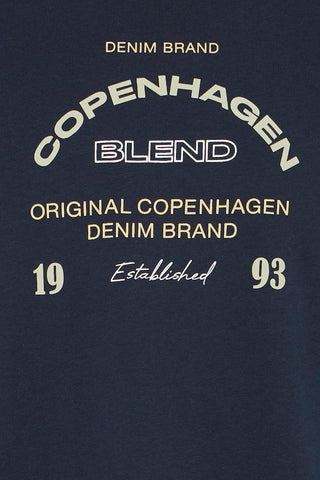 Ανδρικό t-shirt BHKORNELI LOGO S/S TEE BLEND 20720351 BLUE SS26