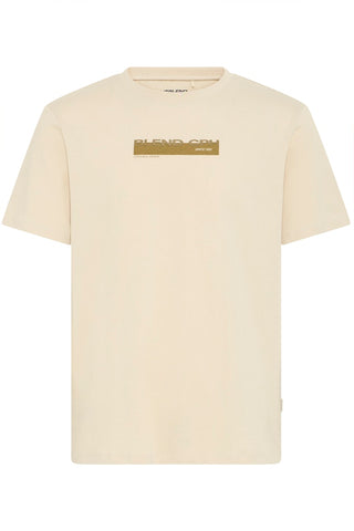 Ανδρικό t-shirt BHKEMUEL LOGO S/S TEE BLEND 20720352 BIRCH SS26