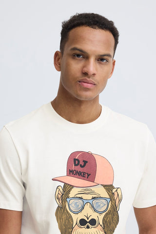 Ανδρικό t-shirt BHKURT FUNNY GRAPHIC S/S TEE BLEND 20720387 ΕΚΡΟΥ SS26