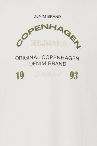 Ανδρικό t-shirt BHKORNELI LOGO S/S TEE BLEND 207203511 SNOW WHITE SS26