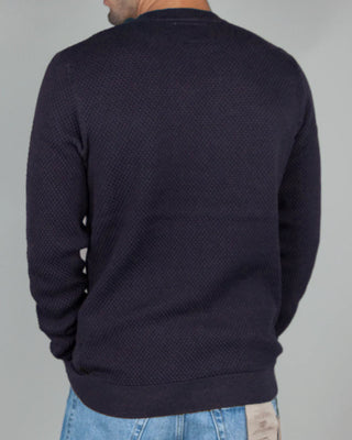 Ανδρικό πλεκτό πουλόβερ JPRBLUNOAH KNIT CREW NECK BF LN JACK & JONES 12265328 Night Sky W24/25