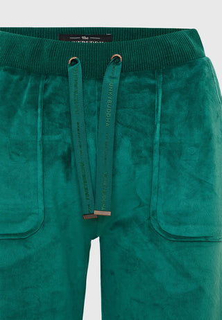 Γυναικείο παντελόνι φόρμας βελουτέ FUNKY BUDDHA FBL008-100-02 PEPPER GREEN W 23/24
