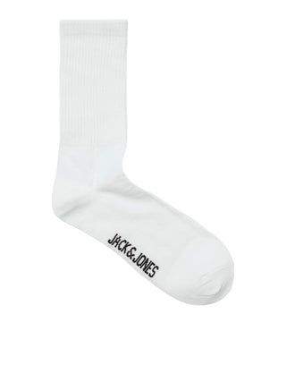 Ανδρικές κάλτσες JACBASIC TENNIS SOCK 5 PACK JACK & JONES 12254955 White S 24