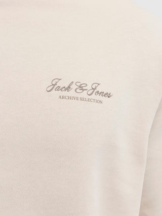 Ανδρικό φούτερ JJEARCHIVE GRAPHIC SWEAT CN plus size Jack & Jones 12294579 Moonbeam NOOS SS26