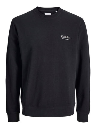 Ανδρικό φούτερ JJEARCHIVE GRAPHIC SWEAT CN plus size Jack & Jones 12294579 Black NOOS SS26