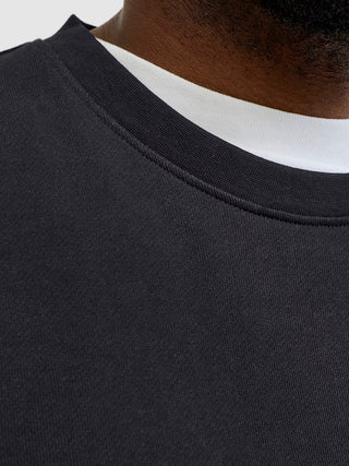 Ανδρικό φούτερ JJEARCHIVE GRAPHIC SWEAT CN plus size Jack & Jones 12294579 Black NOOS SS26