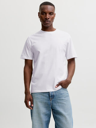 Ανδρική μπλούζα κοντομάνικη JJEORGANIC BASIC TEE SS O-NECK JACK & JONES 12156101 White NOOS SS26