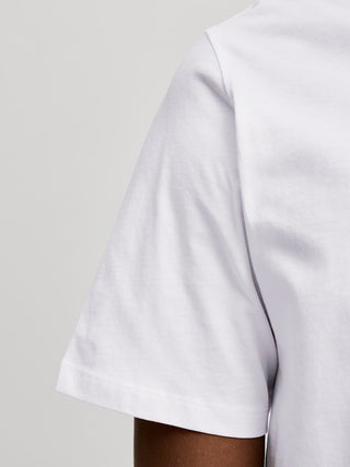 Ανδρική μπλούζα κοντομάνικη JJEORGANIC BASIC TEE SS O-NECK JACK & JONES 12156101 White NOOS SS26