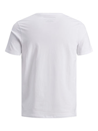 Ανδρικό t-shirt JJEORGANIC BASIC TEE SS O-NECK PLUS SIZE JACK&JONES 12158482 WHITE NOOS SS26