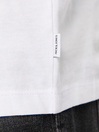 Ανδρικό t-shirt JJEORGANIC BASIC TEE SS O-NECK PLUS SIZE JACK&JONES 12158482 WHITE NOOS SS26