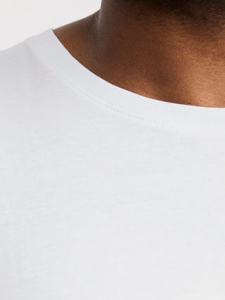 Ανδρικό t-shirt JJEORGANIC BASIC TEE SS O-NECK PLUS SIZE JACK&JONES 12158482 WHITE NOOS SS26