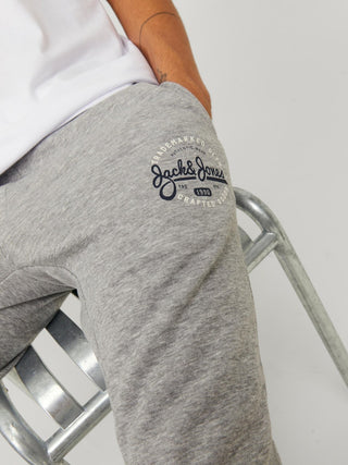 Ανδρικό παντελόνι φόρμας JPSTGORDON JJMIKK SWEAT PANT NAFA JACK & JONES 12236876 Light Grey Melange W 23/24