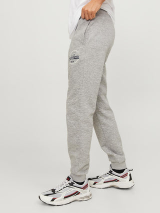 Ανδρικό παντελόνι φόρμας JPSTGORDON JJMIKK SWEAT PANT NAFA JACK & JONES 12236876 Light Grey Melange W 23/24