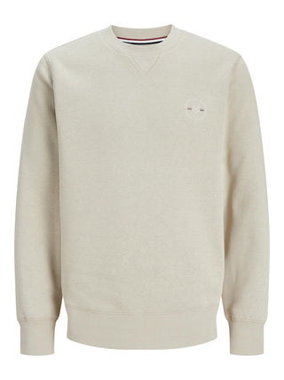 Ανδρικό φούτερ JPRBLUSHIELD SWEAT CREW NECK JACK & JONES 12241904 Island Fossil W 23/24