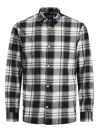 Ανδρικό πουκάμισο καρό JORJOSHUA CHECK SHIRT JACK & JONES 12227596 Cloud Dancer W 23/24