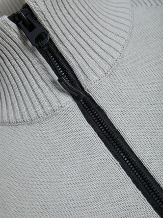 Ανδρικό πλεκτό πουλόβερ με φερμουάρ JCOLEAD KNIT HALF ZIP JACK & JONES 12245734 High-rise W 23/24