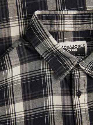 Ανδρικό πουκάμισο καρό JCOCHASER JOSHUA SHIRT JACK & JONES 12246980 Asphalt W 23/24