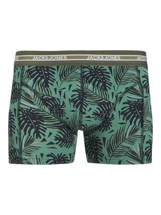 Ανδρικό μποξεράκι JACEZRA LEAVES TRUNKS 3 PACK Jack & Jones 12279501 Black W25/26