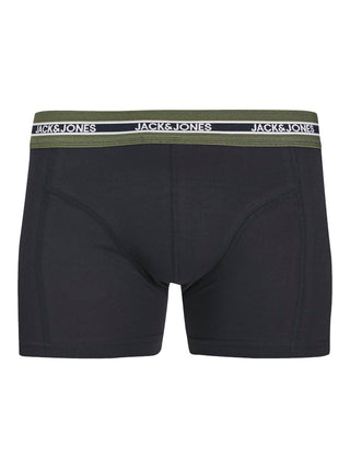 Ανδρικό μποξεράκι JACEZRA LEAVES TRUNKS 3 PACK Jack & Jones 12279501 Black W25/26