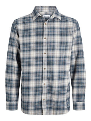 Ανδρικό πουκάμισο JJJOSHUA CHECK SHIRT LS Jack & Jones 12279546 Stormy Weather W25/26